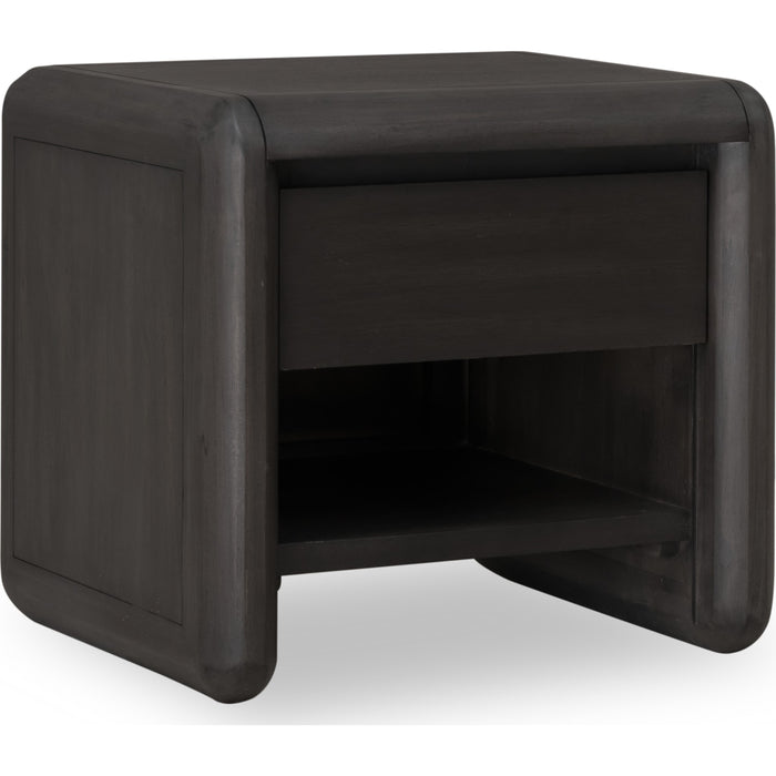 Modus Furniture Xolani One Drawer Acacia Wood Nightstand in Jaguar 655450474286 TTXT81 Image 2