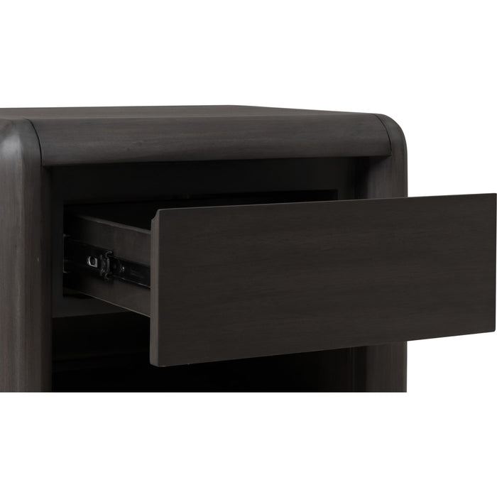 Modus Furniture Xolani One Drawer Acacia Wood Nightstand in Jaguar 655450474286 TTXT81 Image 5
