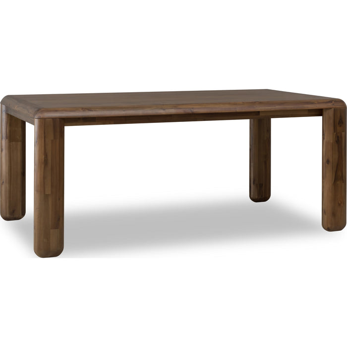 Modus Furniture Xolani Rectangular Acacia Wood Leg Table in Impala 655450481697 TTXU61 Image 1