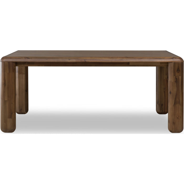 Modus Furniture Xolani Rectangular Acacia Wood Leg Table in Impala 655450481697 TTXU61 Image 2