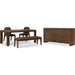 Modus Furniture Xolani Rectangular Acacia Wood Leg Table in Impala 655450481697 TTXU61 Image 7