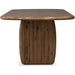 Modus Furniture Xolani Rectangular Acacia Wood Pedestal Table in Impala 655450481680 TTXU60 Image 7