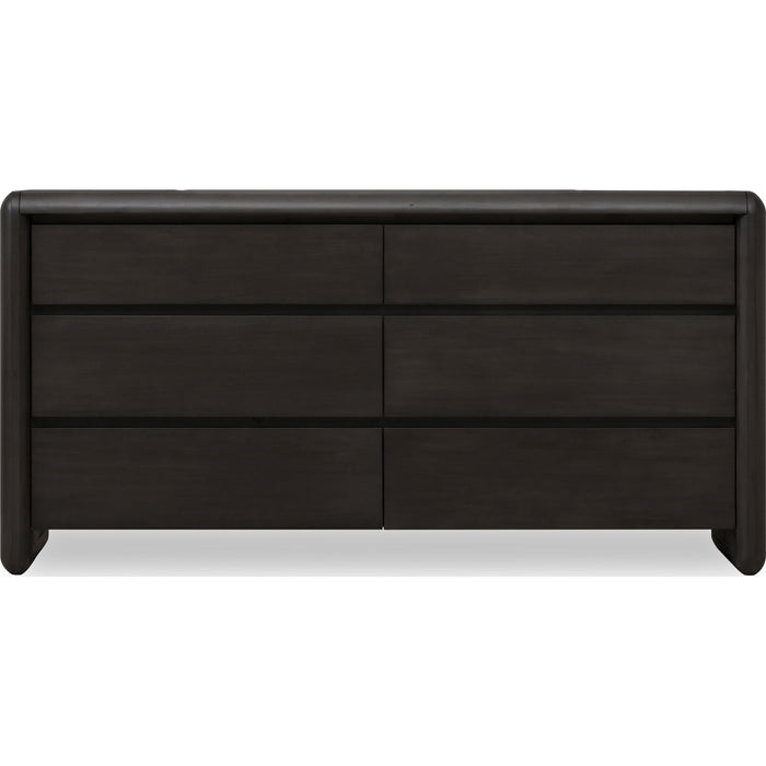 Modus Furniture Xolani Six Drawer Acacia Wood Dresser in Jaguar 655450474569 TTXT82 Image 1
