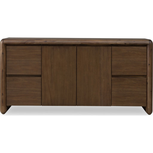 Modus Furniture Xolani Two Door Four Drawer Acacia Wood Sideboard in Impala 655450481581 TTXU78 Image 1