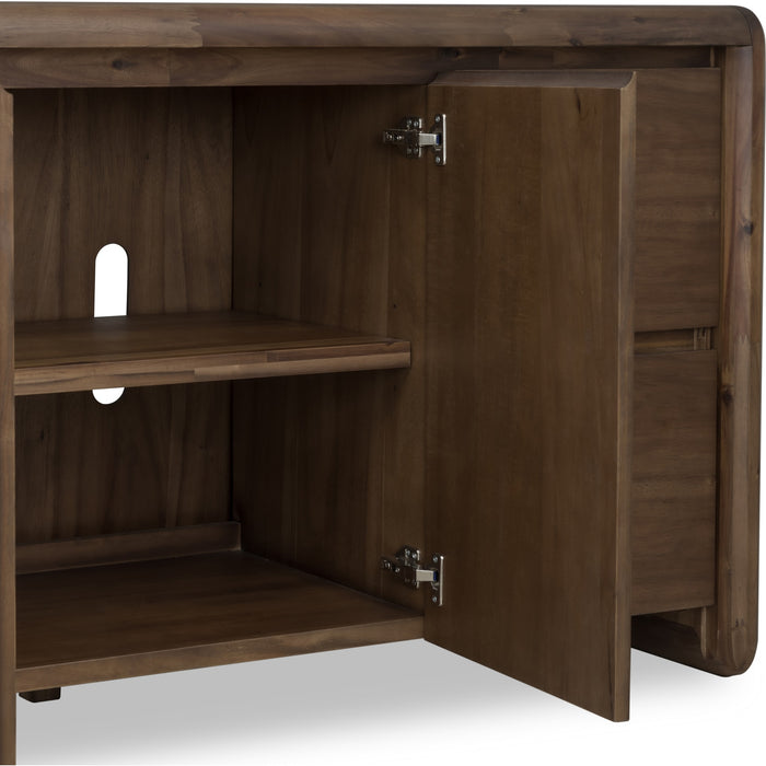 Modus Furniture Xolani Two Door Four Drawer Acacia Wood Sideboard in Impala 655450481581 TTXU78 Image 5