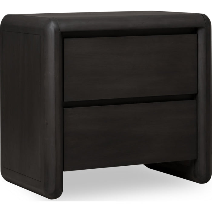 Modus Furniture Xolani Two Drawer Acacia Wood Nightstand in Jaguar 655450474309 TTXT81B Image 1
