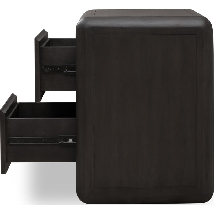 Modus Furniture Xolani Two Drawer Acacia Wood Nightstand in Jaguar 655450474309 TTXT81B Image 8
