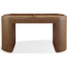 Modus Furniture Yeal Leather Upholstered Storage Console Table with Wooden Tray Top 655450483677 VG8423 Image 1