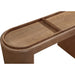 Modus Furniture Yeal Leather Upholstered Storage Console Table with Wooden Tray Top 655450483677 VG8423 Image 4