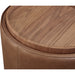 Modus Furniture Yeal Leather Upholstered Storage End Table with Wooden Tray Top 655450483684 VG8422 Image 3