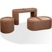 Modus Furniture Yeal Leather Upholstered Storage End Table with Wooden Tray Top 655450483684 VG8422 Image 4