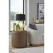 Modus Furniture Yeal Synthetic Leather Upholstered Storage End Table with Wooden Tray Top 655450483684 VG8422 Main Image