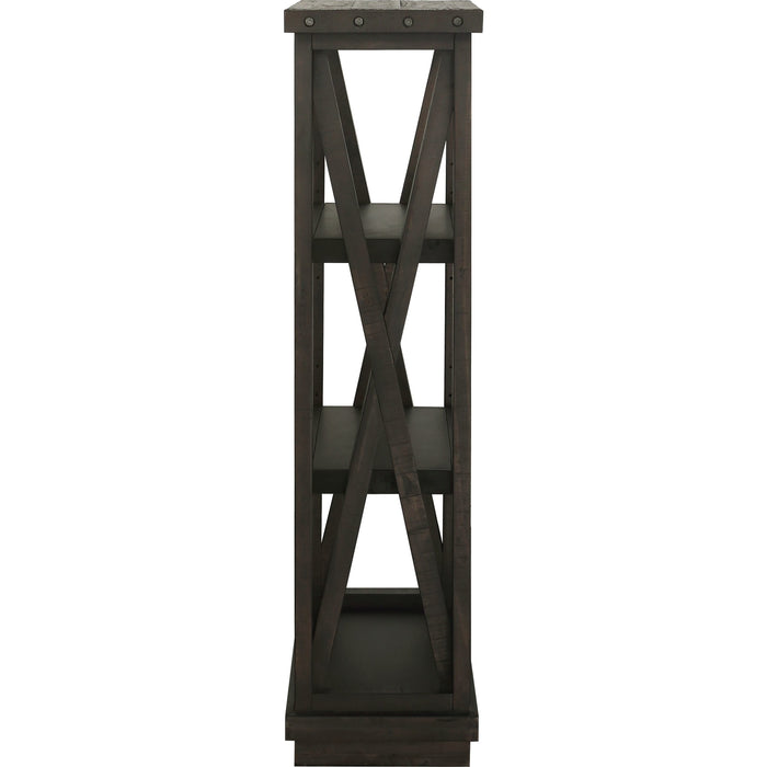 Modus Furniture Yosemite Solid Wood 54x39 inch Bookshelf in Cafe 655450236518 7YC9193954 Image 4