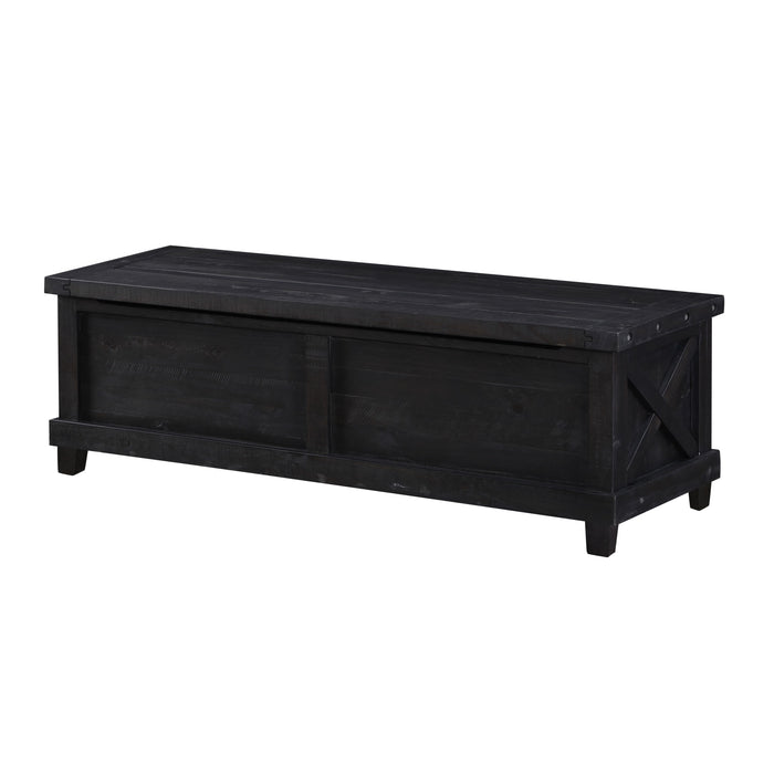 Modus Yosemite Solid Wood Blanket Box in Cafe Image 1