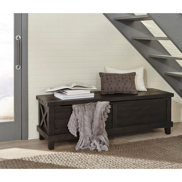 Modus Furniture Yosemite Solid Wood Blanket Box in Cafe 655450177620 7YC993 Main Image