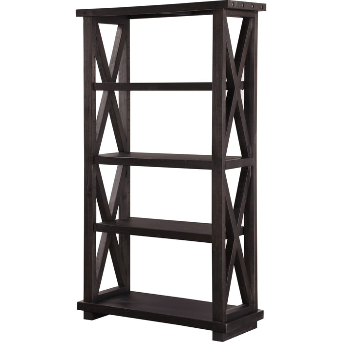 Modus Furniture Yosemite Solid Wood Bookcase in Cafe 655450177606 7YC91939 Image 2