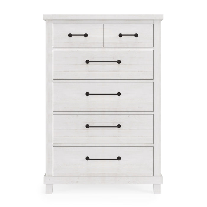 Modus Yosemite Solid Wood Chest in Rustic White (2024) Image 2