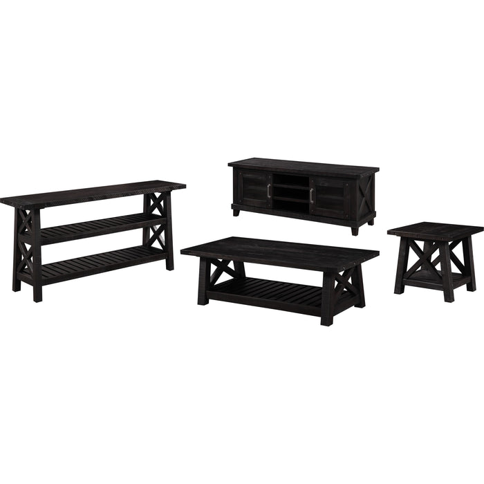 Modus Furniture Yosemite Solid Wood Coffee Table in Cafe 655450165733 7YC921 Image 4