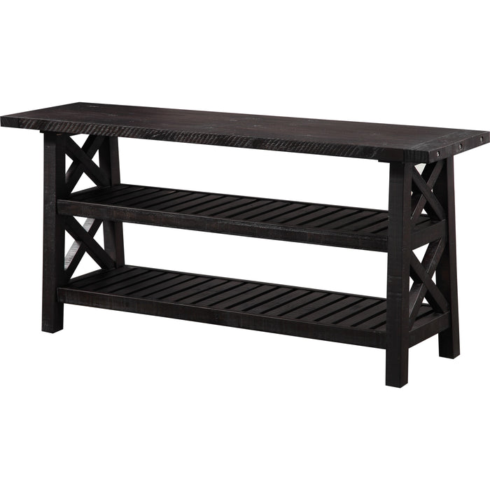 Modus Furniture Yosemite Solid Wood Console Table in Cafe 655450168376 7YC923 Image 1