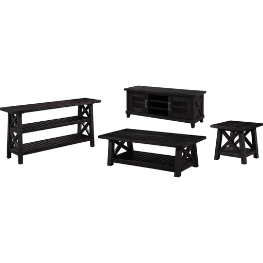 Modus Furniture Yosemite Solid Wood Console Table in Cafe 655450168376 7YC923 Image 3