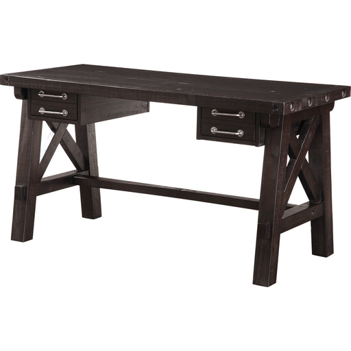 Modus Furniture Yosemite Solid Wood Desk in Cafe 655450191541 7YC996D Image 3