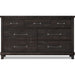 Modus Furniture Yosemite Solid Wood Dresser in Cafe (2024) 655450432828 7YC982A Image 8