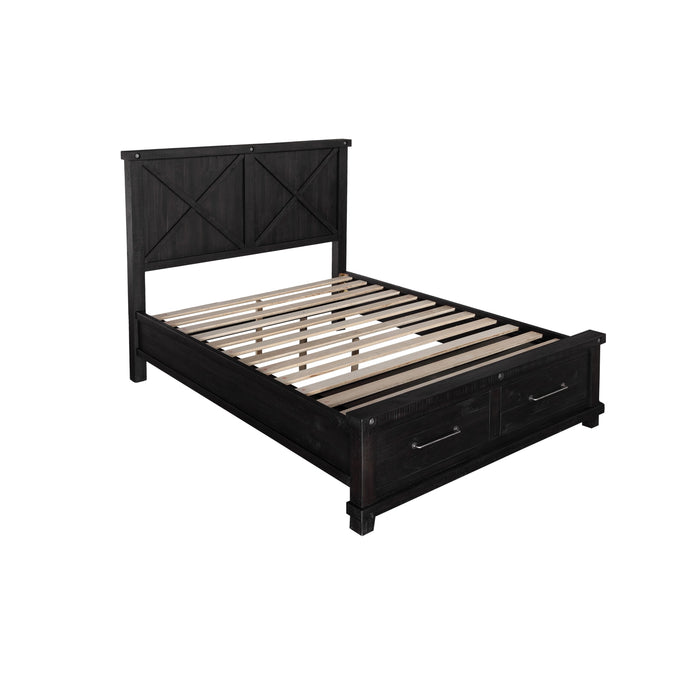 Modus Yosemite Solid Wood Footboard Storage Bed in Cafe Image 5