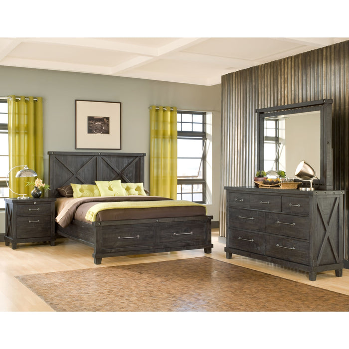 Modus Yosemite Solid Wood Footboard Storage Bed in Cafe Image 9
