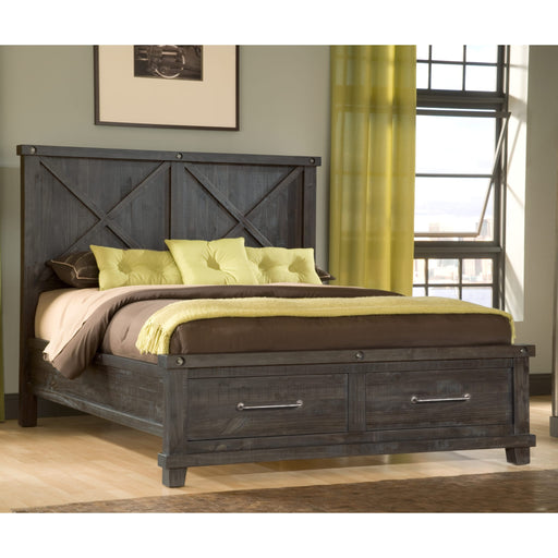Modus Yosemite Solid Wood Footboard Storage Bed in CafeMain Image