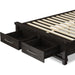 Modus Furniture Yosemite Solid Wood Footboard Storage Bed in Cafe  7YC9D  Image 5