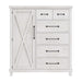 Modus Yosemite Solid Wood Gentleman's Chest in Rustic White (2024) Image 1
