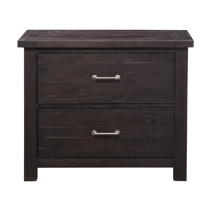 Modus Yosemite Solid Wood Lateral File Cabinet in Cafe Image 1