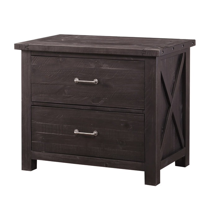 Modus Yosemite Solid Wood Lateral File Cabinet in Cafe Image 2