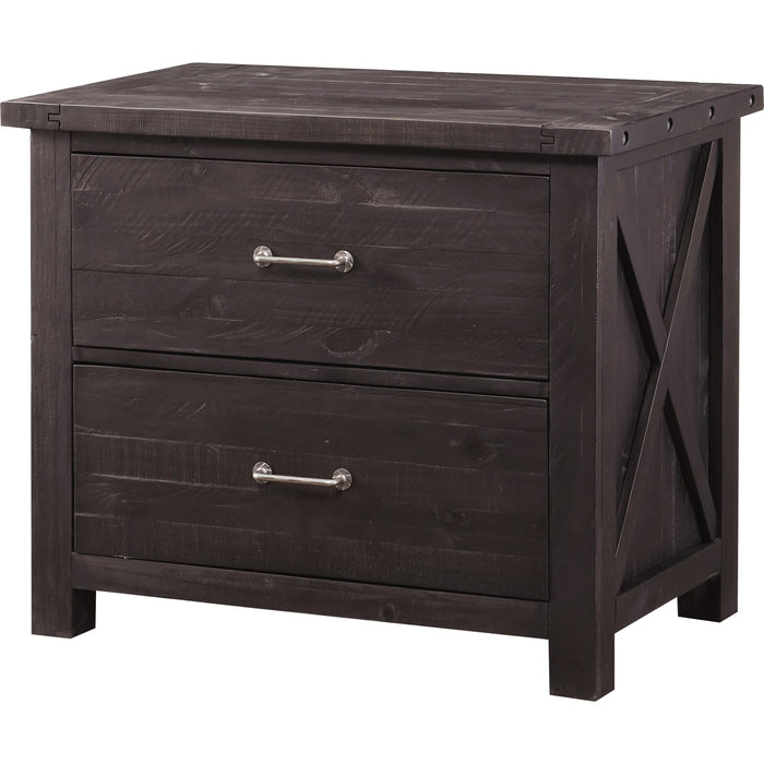 Modus Furniture Yosemite Solid Wood Lateral File Cabinet in Cafe 655450191213 7YC918 Image 2