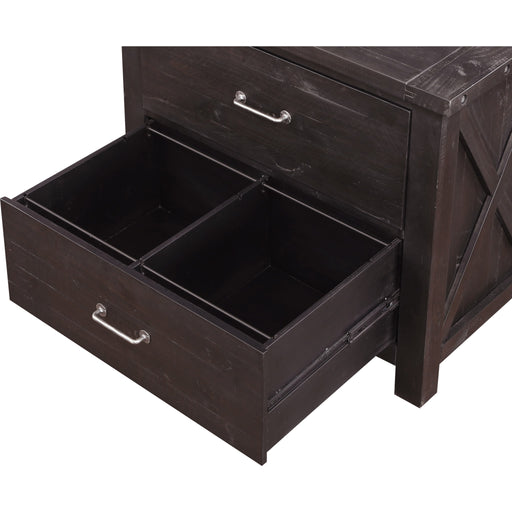 Modus Furniture Yosemite Solid Wood Lateral File Cabinet in Cafe 655450191213 7YC918 Image 4