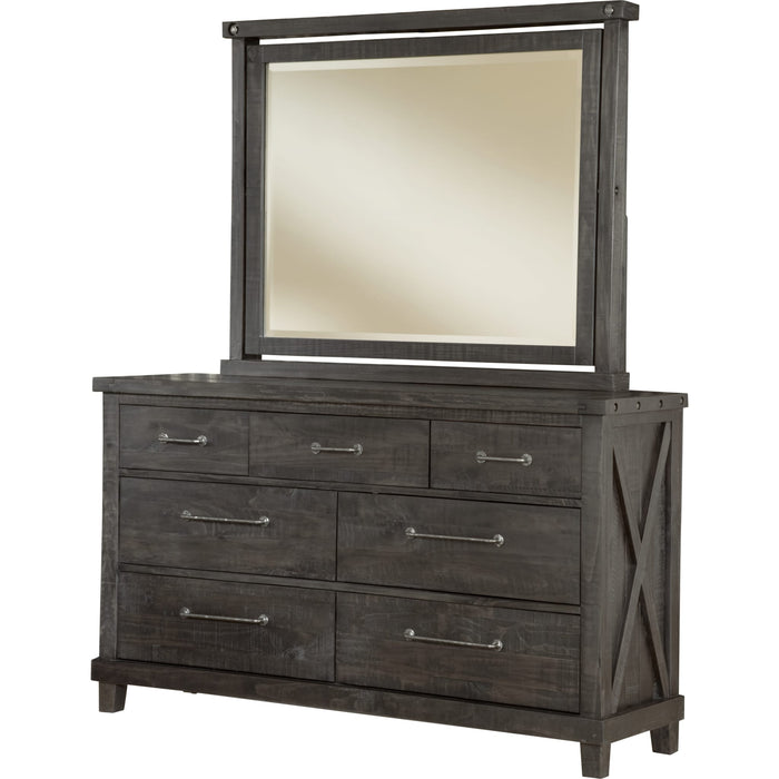 Modus Furniture Yosemite Solid Wood Mirror in Cafe 655450105845 7YC983 Image 6