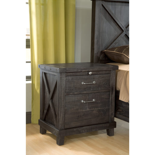 Modus Furniture Yosemite Solid Wood Nightstand in Cafe 655450105821 7YC981 Image 1