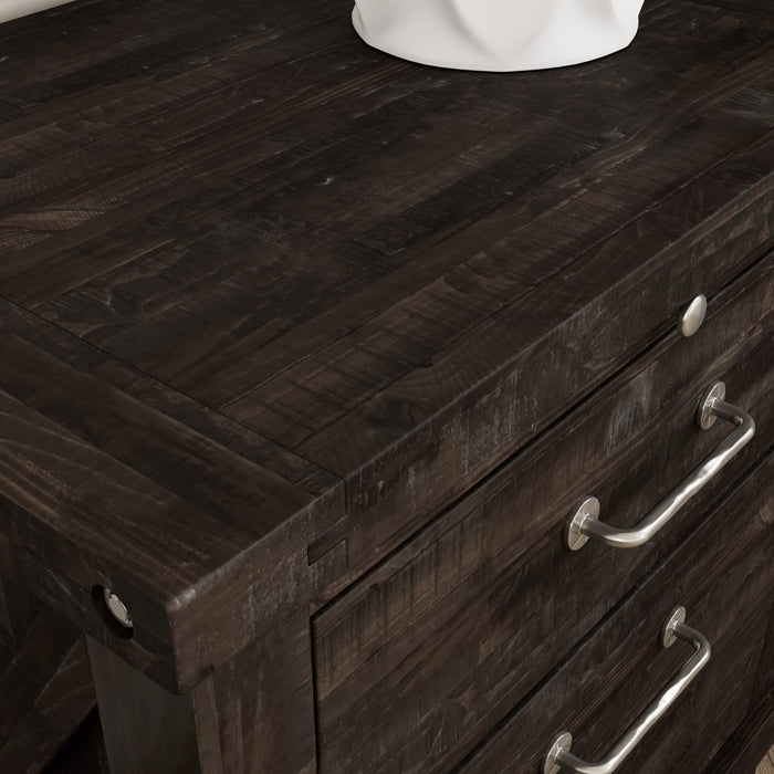 Modus Furniture Yosemite Solid Wood Nightstand in Cafe 655450105821 7YC981 Image 8