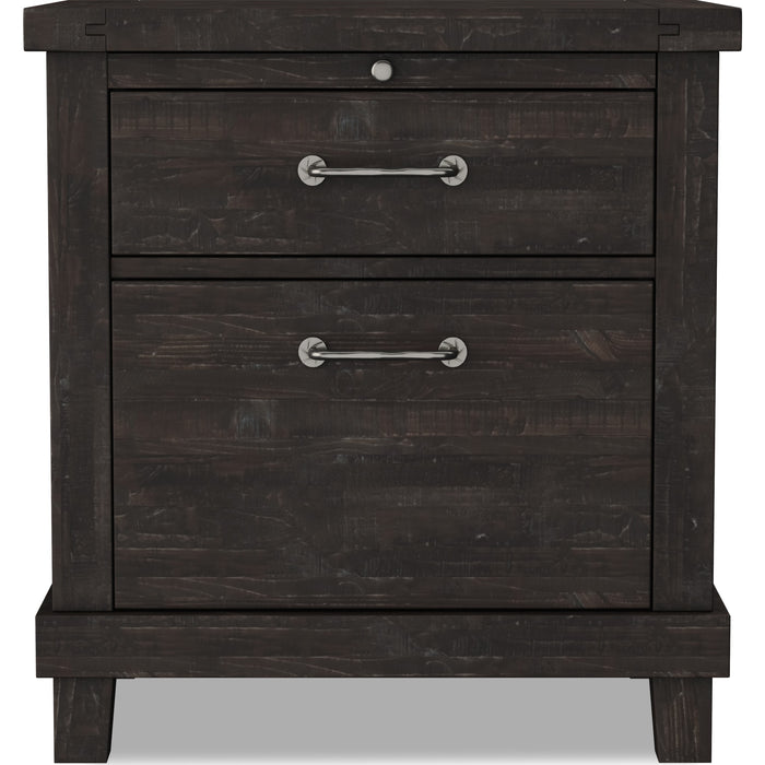 Modus Furniture Yosemite Solid Wood Nightstand in Cafe 655450105821 7YC981 Image 9
