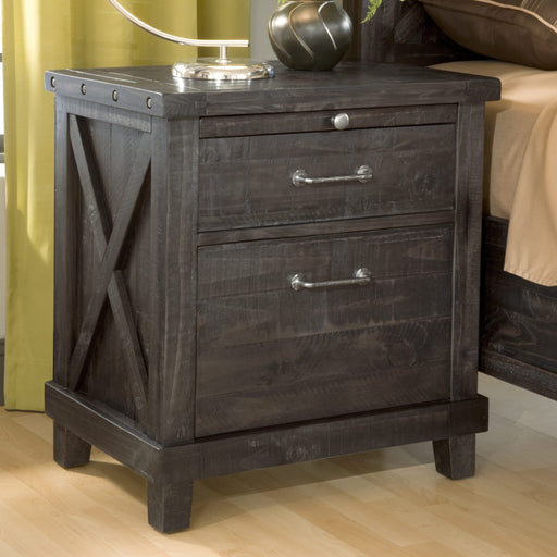 Modus Furniture Yosemite Solid Wood Nightstand in Cafe 655450105821 7YC981 Main Image