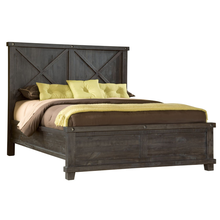 Modus Yosemite Solid Wood Panel Bed in Cafe Image 6