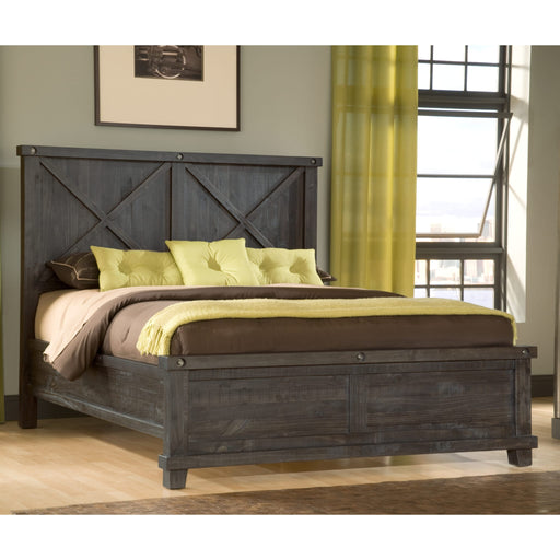 Modus Yosemite Solid Wood Panel Bed in Cafe Main Image