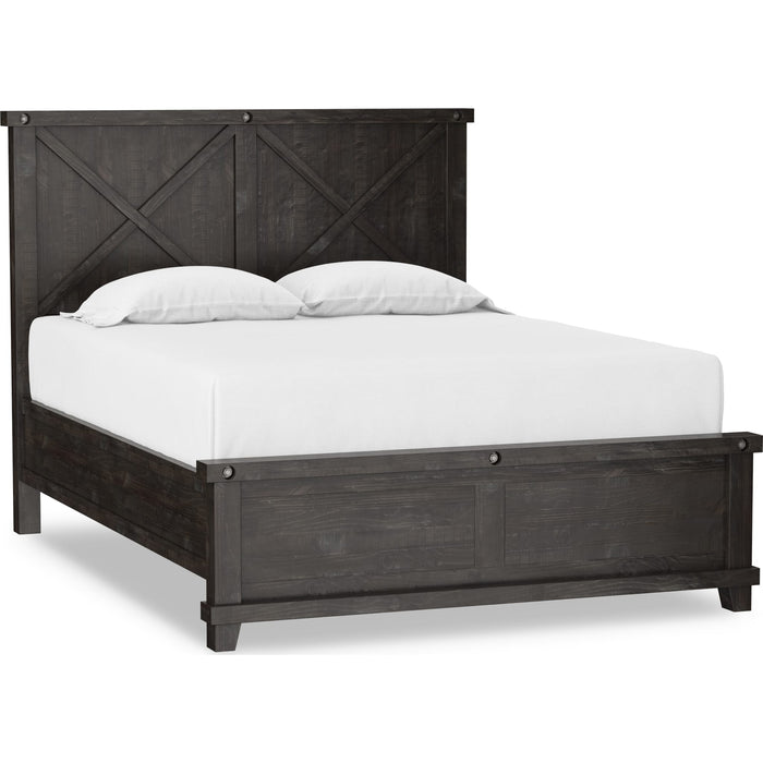 Modus Furniture Yosemite Solid Wood Panel Bed in Cafe  7YC9L  Image 11