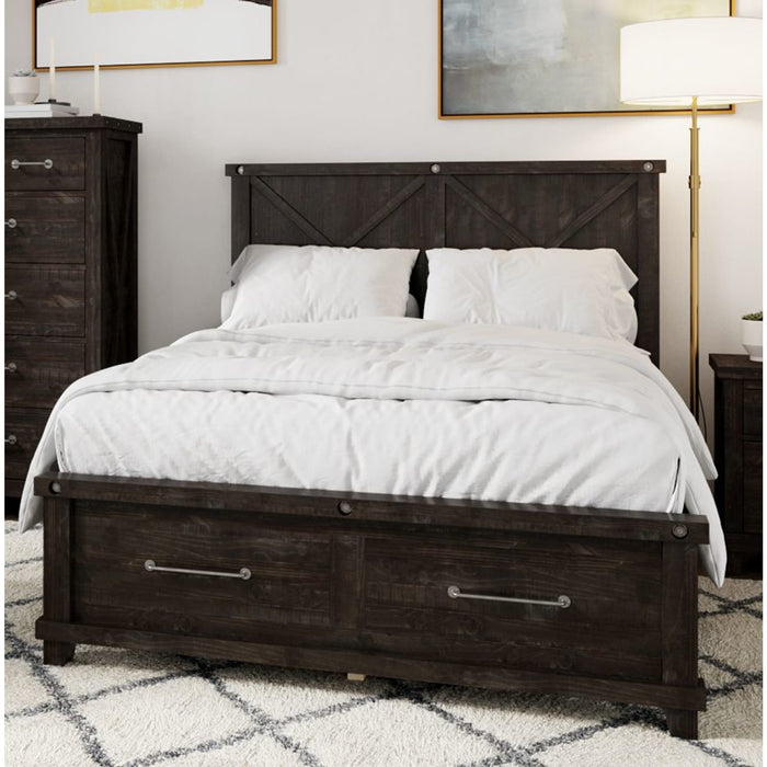 Modus Furniture Yosemite Solid Wood Panel Bed in Cafe  7YC9L  Image 9