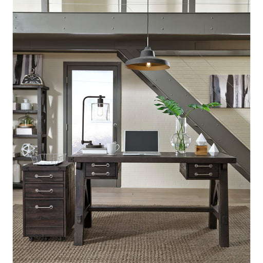 Modus Furniture Yosemite Solid Wood Rollling File Cabinet in Cafe 655450191206 7YC917 Image 1