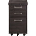 Modus Furniture Yosemite Solid Wood Rollling File Cabinet in Cafe 655450191206 7YC917 Image 2