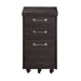 Modus Yosemite Solid Wood Rollling File Cabinet in CafeImage 2