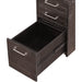 Modus Furniture Yosemite Solid Wood Rollling File Cabinet in Cafe 655450191206 7YC917 Image 6