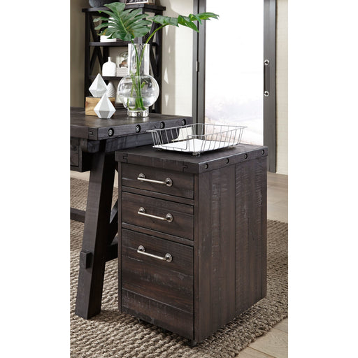 Modus Furniture Yosemite Solid Wood Rollling File Cabinet in Cafe 655450191206 7YC917 Main Image