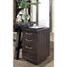 Modus Furniture Yosemite Solid Wood Rollling File Cabinet in Cafe 655450191206 7YC917 Main Image